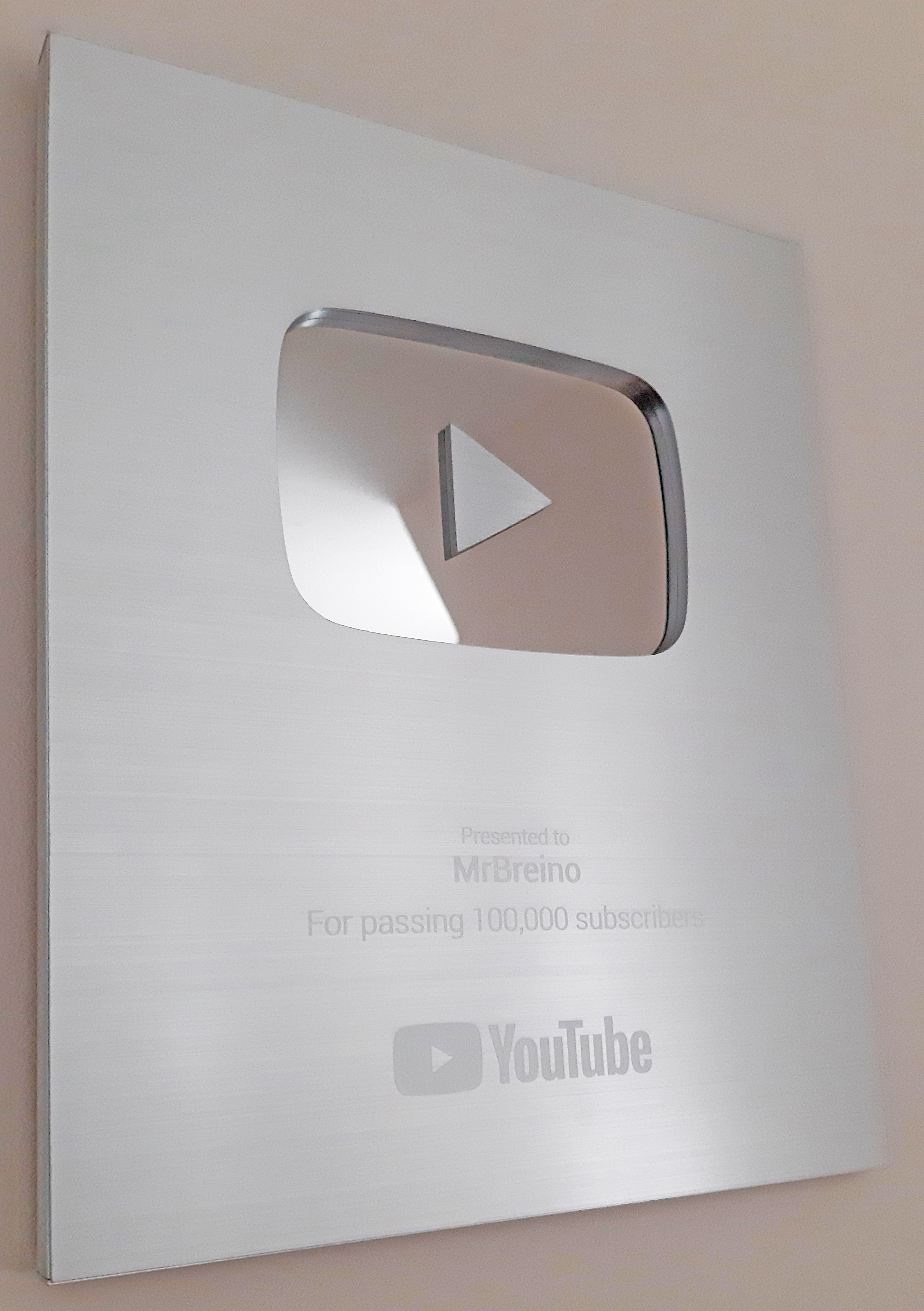 Silver Play Button
