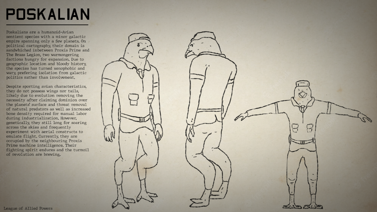 Poskalian Character sheet