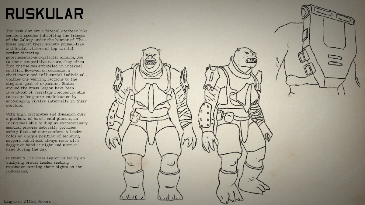 Ruskular Character sheet