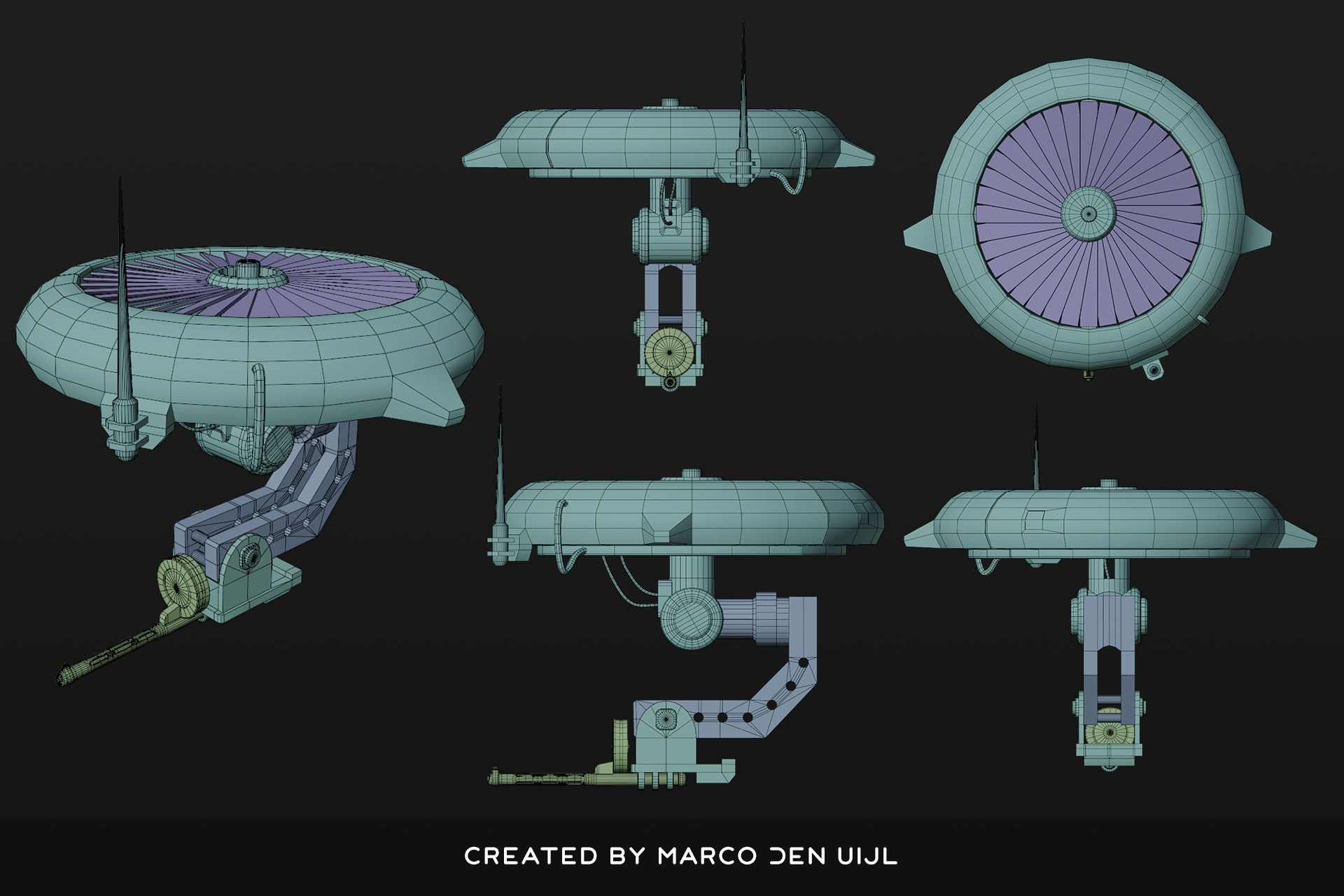 Drone Wireframe