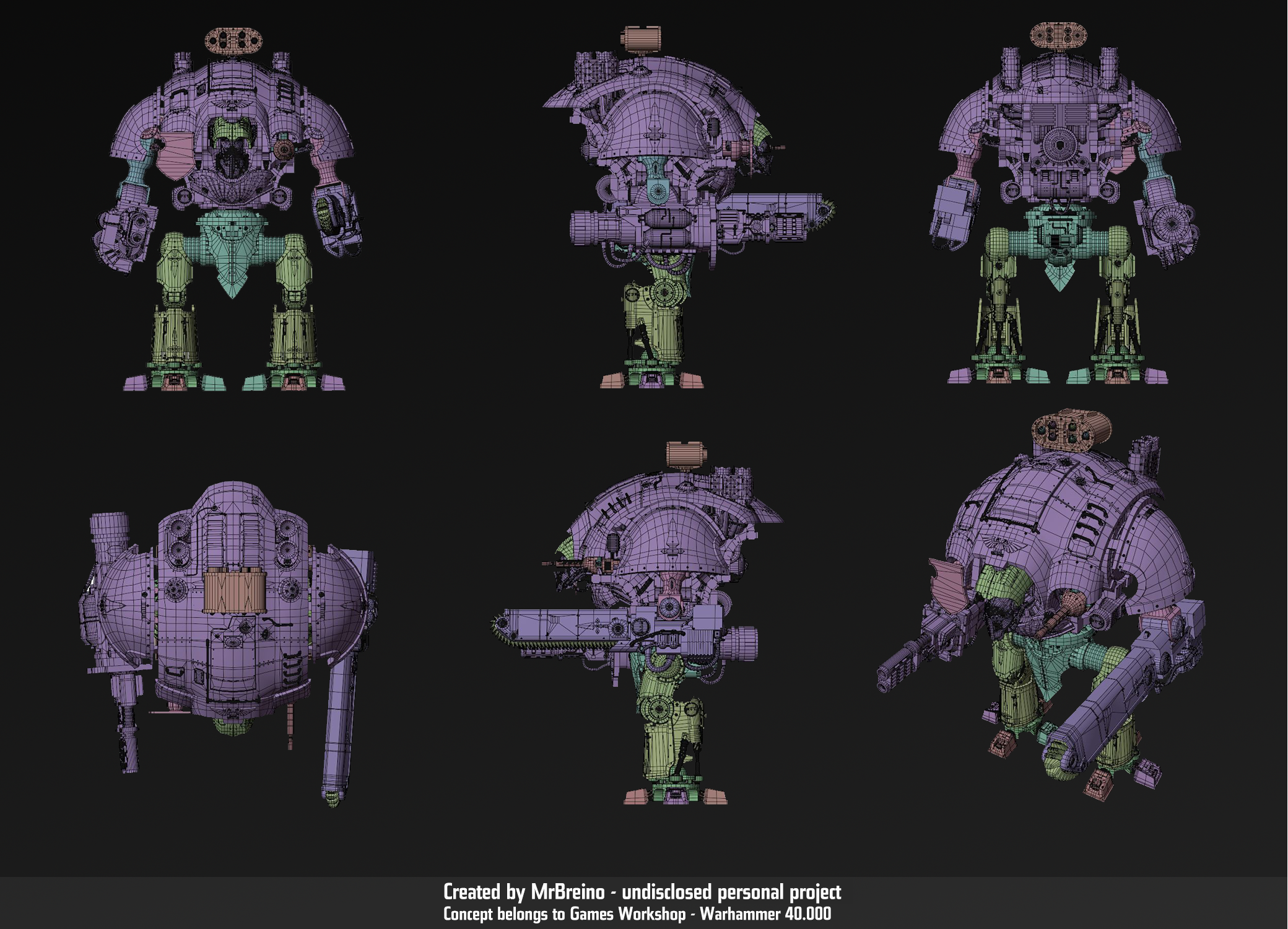 Imperial Knight Wireframe