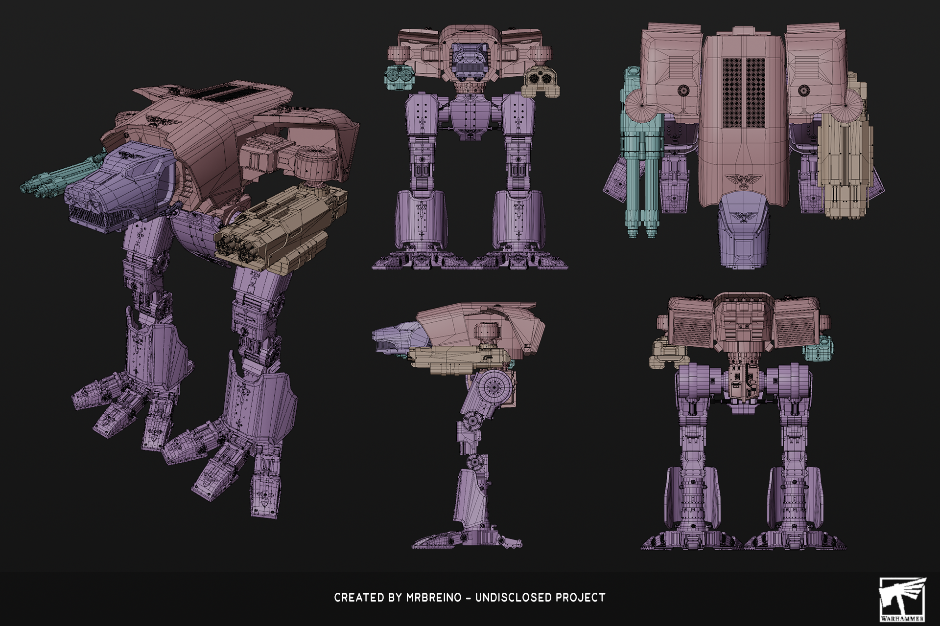 Warhound Titan Wireframe